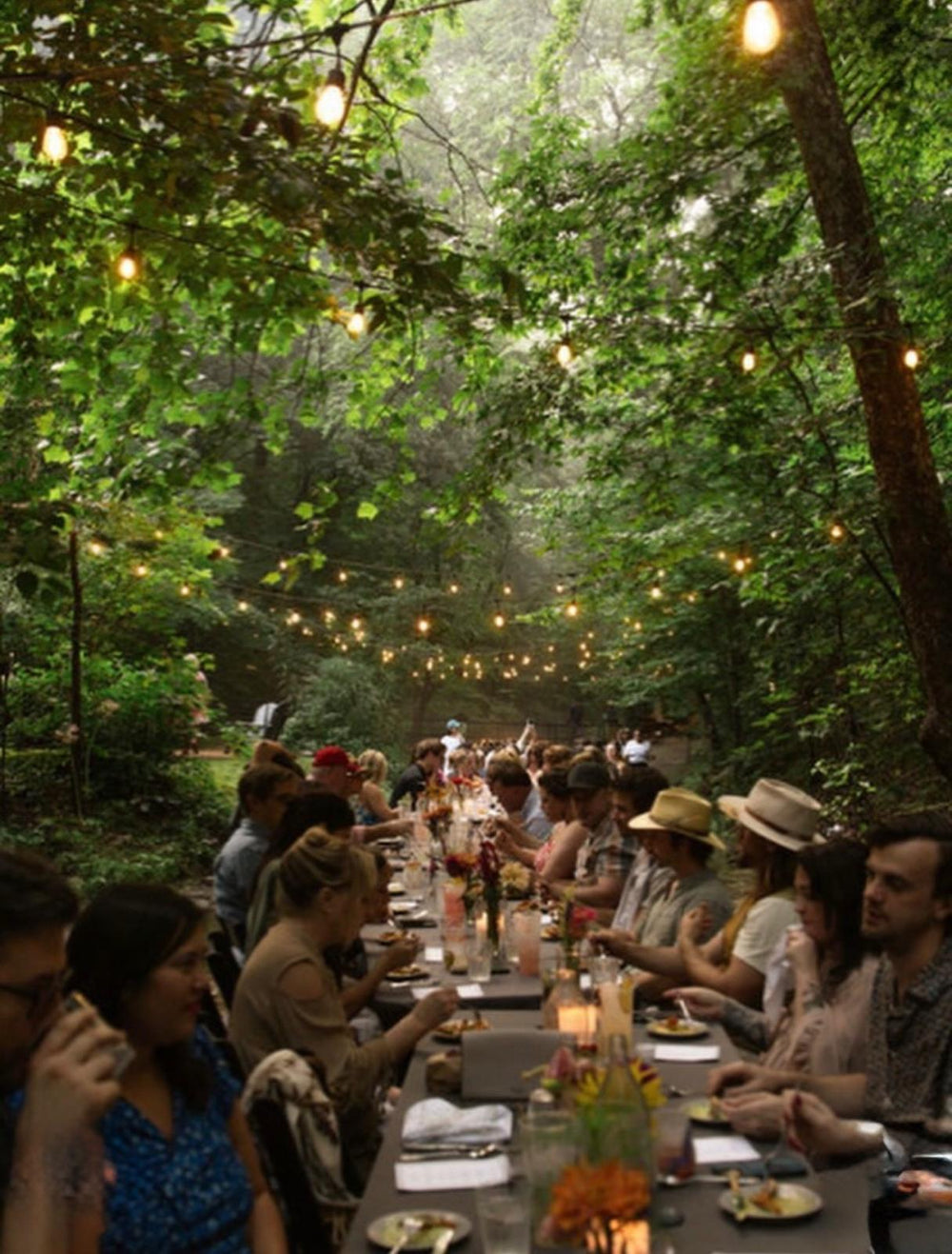 Fairy Harvest Dinner in the Creek